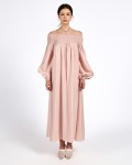 SIXDO G-Pink Raw Loose Dress for Women